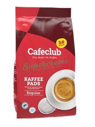 56 Caféclub Supercreme Kaffeepads normale Röstung