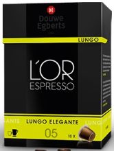 10 DE L'or Espresso Kapseln Lungo Elegante für Nespresso