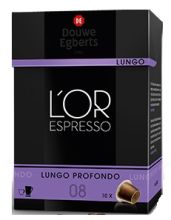 10 DE L'or Espresso capsules Lungo Profondo for Nespresso