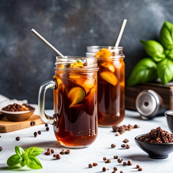 Cold Brew Rezept mit Basilikum und Vanille